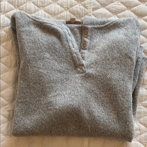 Ann Taylor Loft Henley Hoodie Sweater